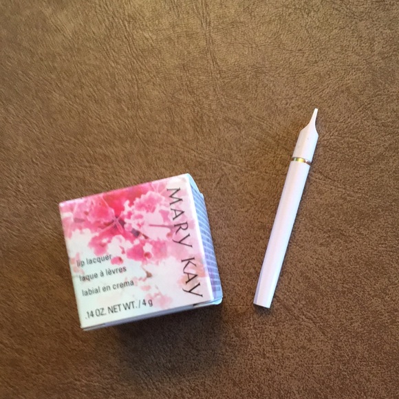 Mary Kay New Chai Latte Lip Lacquer and New Retractable Lip Brush - Picture 2 of 4